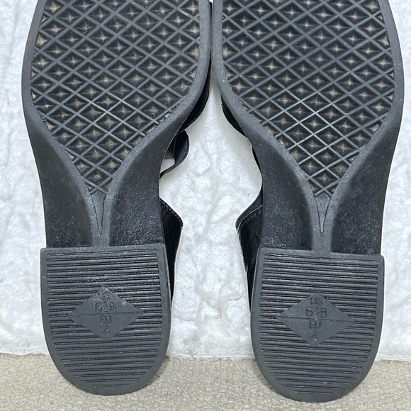 Aerosoles Womens Black/Brown Leather SlipOn Casual Sandals Shoes SZ US 6.5 - Picture 10 of 12